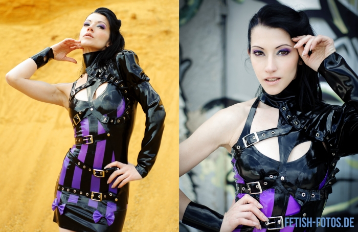 Devilish Angel in Latex